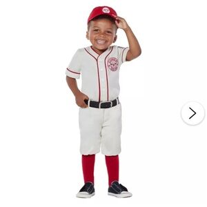Kids Baseball Player Costume - Red and White